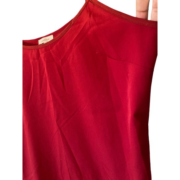 Sundance maxi red slip dress sleeveless side slits spaghetti straps fairy P12 - Picture 5 of 6